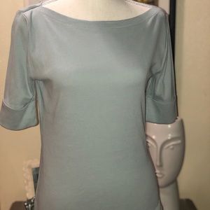 Ralph Lauren Stretch boat neck quarter sleeve